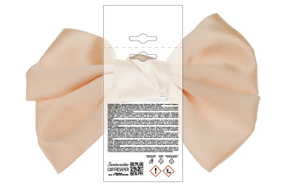 Plantilla de packaging personalizado para ambientador de coche, fragancia:﻿KHLOE-K